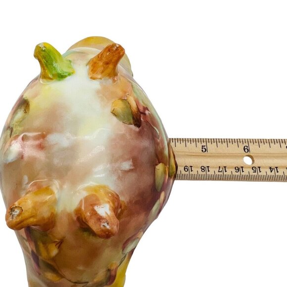 Vintage Footed Floral Scalloped Dish Candy Soap Trinkets Porcelain - Picture 11 of 12